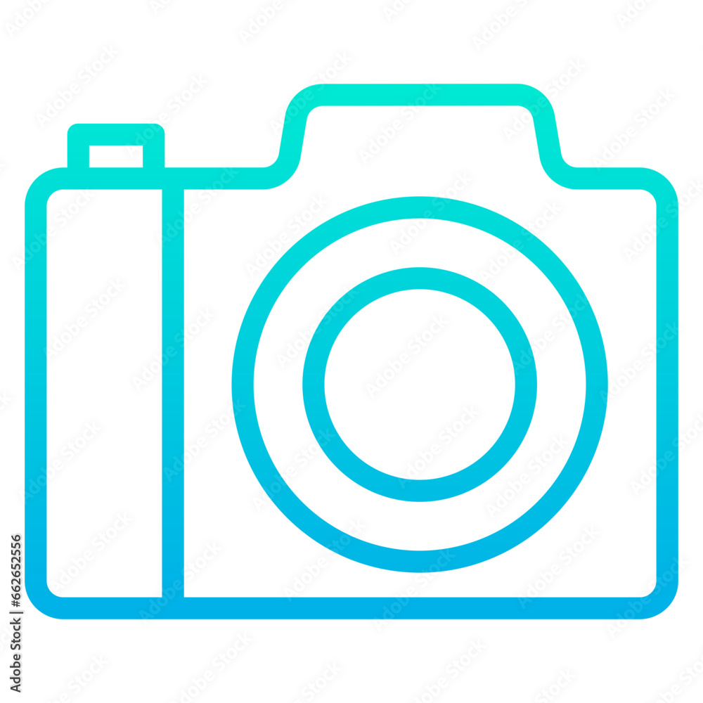 Outline Gradient Camera icon Outline Gradient Camera icon