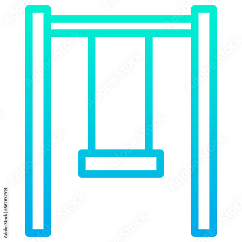 Outline Gradient Swing icon