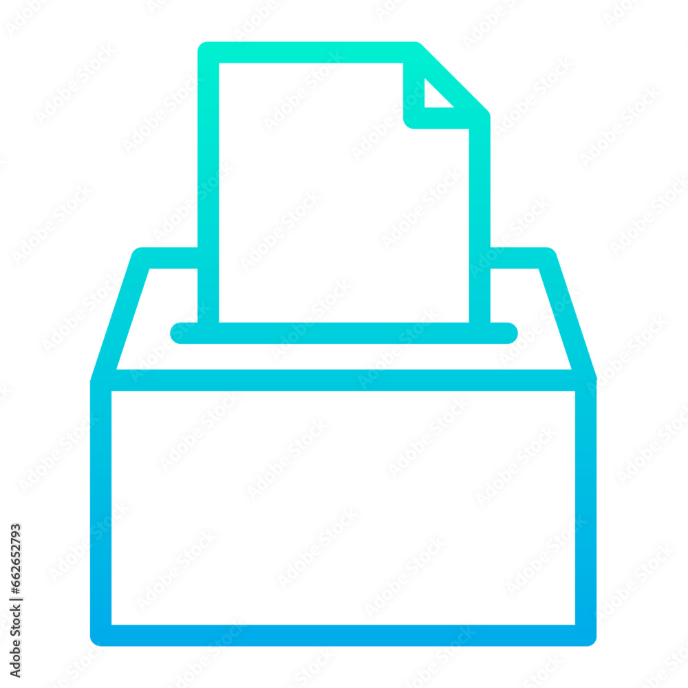 Outline Gradient Package box icon Outline Gradient Package box icon
