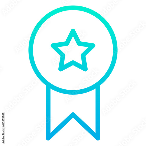 Outline Gradient Medal icon