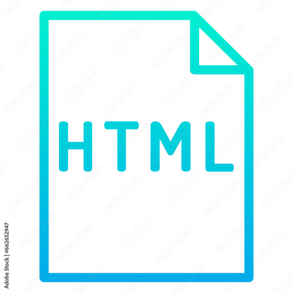 Outline Gradient Code Document icon Outline Gradient Code Document icon