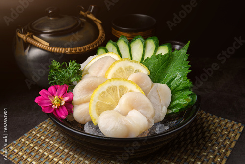 Obraz na płótnie Hotate sashimi w salonie