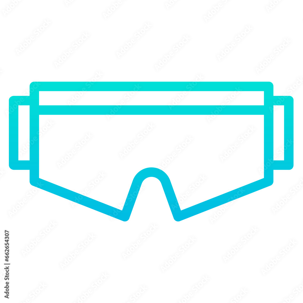 Outline Gradient Construction Goggles icon Outline Gradient Construction Goggles icon