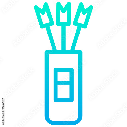Outline Gradient Quiver icon
