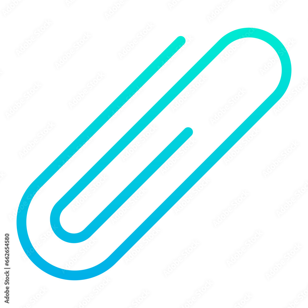 Outline Gradient Paper Clip icon Outline Gradient Paper Clip icon