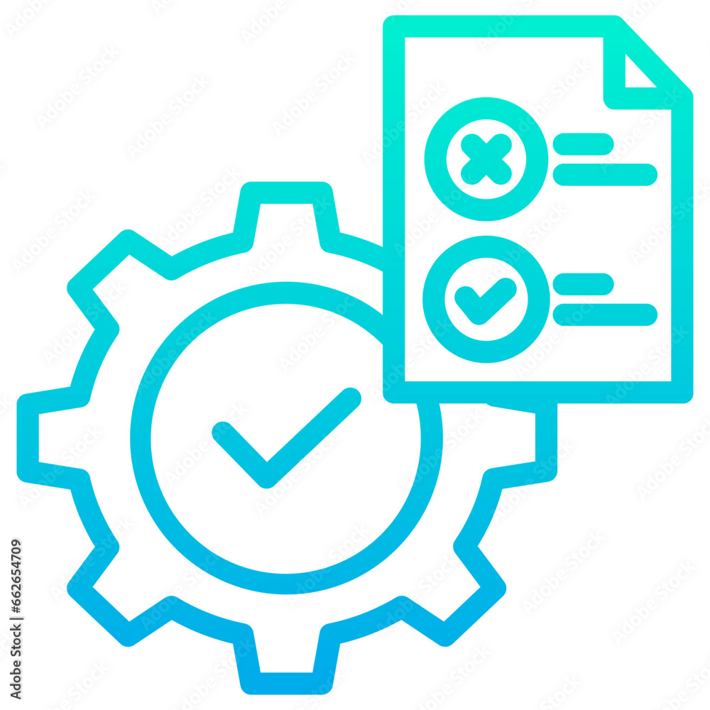 Outline Gradient Plan Settings icon Outline Gradient Plan Settings icon