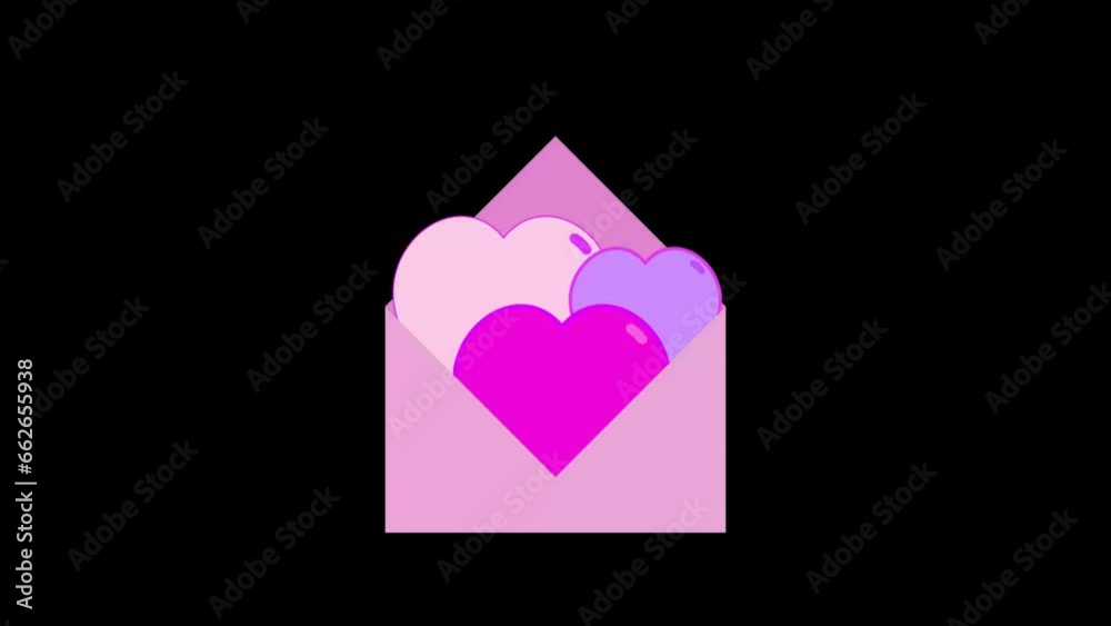 Gift box spinning animation on black background.3D gift box rotation ...