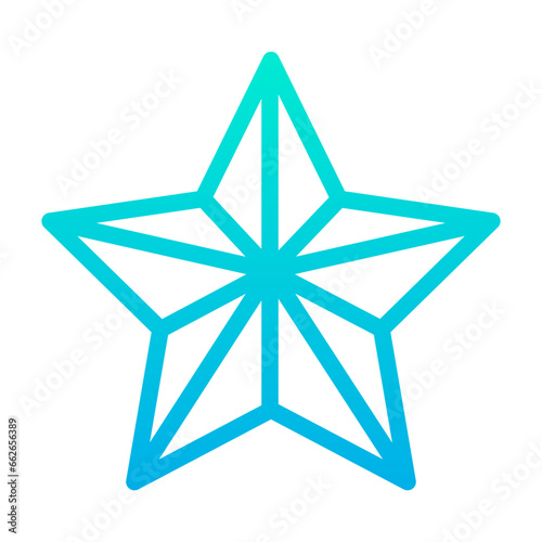 Outline Gradient Star icon