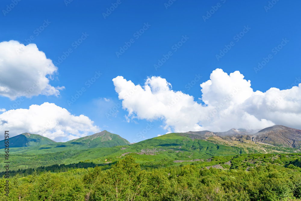 夏の北海道美瑛・富良野　望岳台の風景