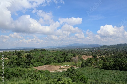 landscape with mountains