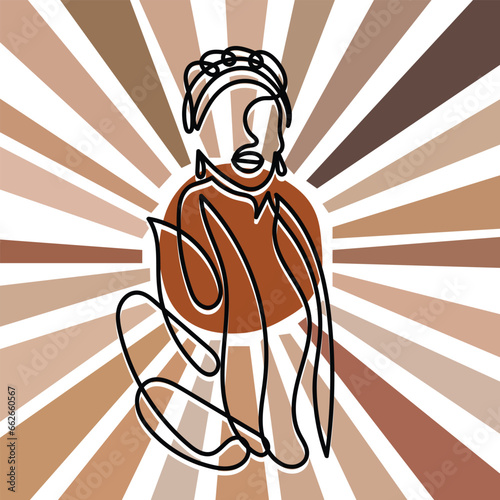 Vector Illustration of a famous black heros . African American heroes. Black History month art.