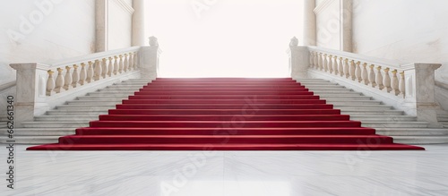 Carpet on stairs With copyspace for text