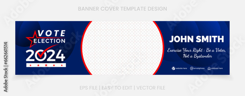 Banner cover social media linkedin template design