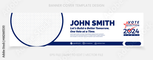 Banner cover social media linkedin template design