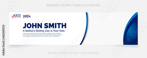 Banner cover social media linkedin template design