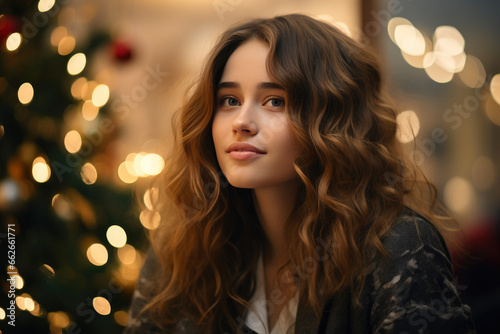 Captivating Beauty in a Christmas Wonderland