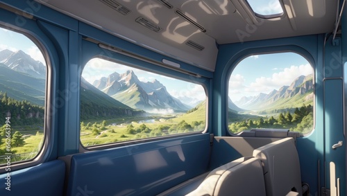 "Train Ride Through Nature's Majesty: A Window to Serenity" © MDRifatHossain