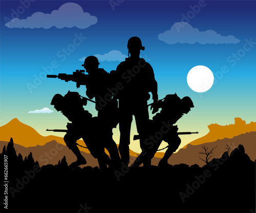 warrior silhouette
