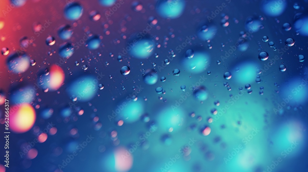Water drops on a glass, Generative AI