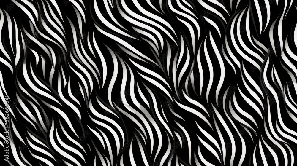 Seamless zebra skin pattern, Generative AI Seamless zebra skin pattern, Generative AI