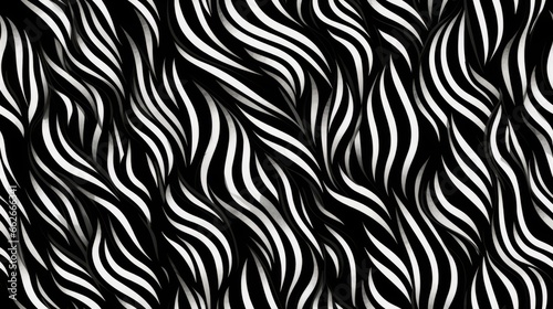 Seamless zebra skin pattern, Generative AI