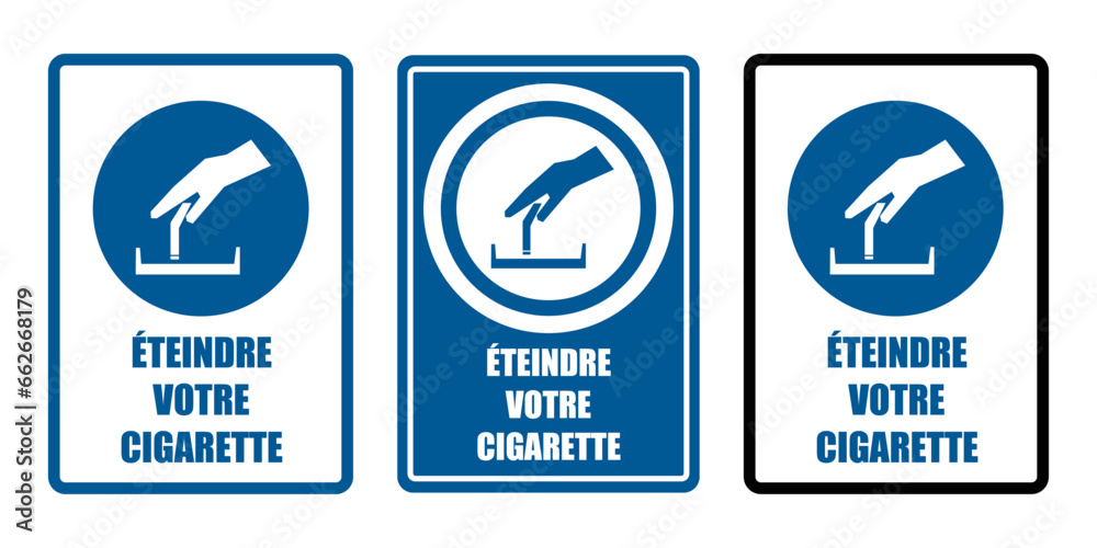 eteindre votre obligatoire equipement sécurité travail EPI icones rond bleu