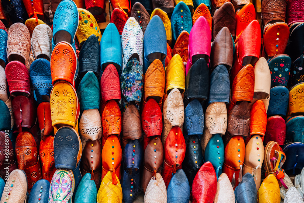 colorful slippers - obrazy, fototapety, plakaty 