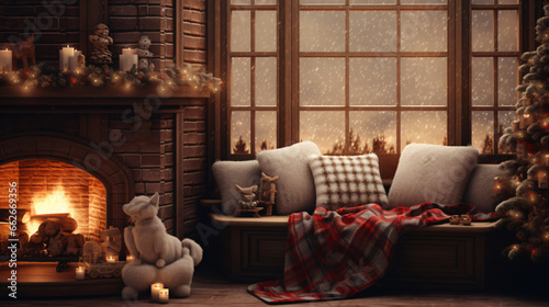 Cozy christmas soft background