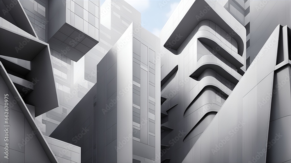 Building business illustrations for background. Real estate business background. Abstract, Building Exterior, Urban Skyline, Cityscape Banner design background. Architectural Visionary Impressions