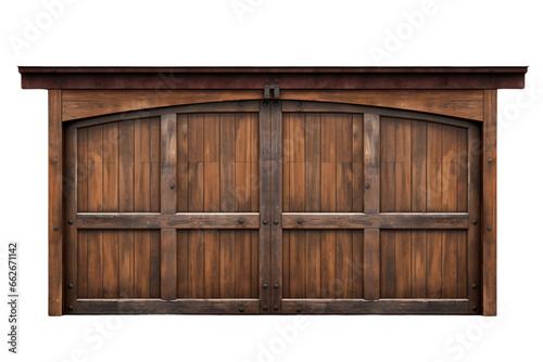 Garage Door isolated on transparent background, Generative Ai