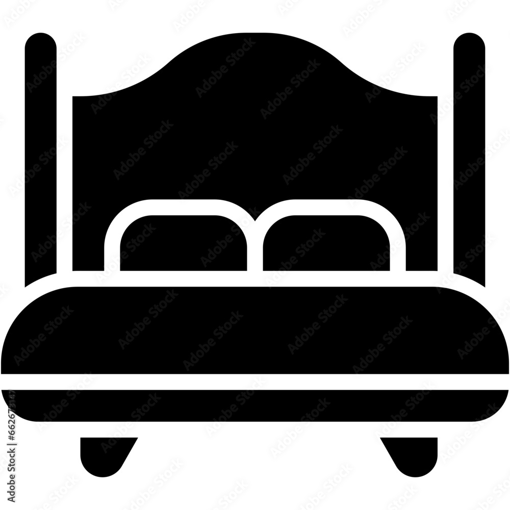 Vector Icon Bed, Bedroom, Room, Furniture, Rest, Furniture And Household