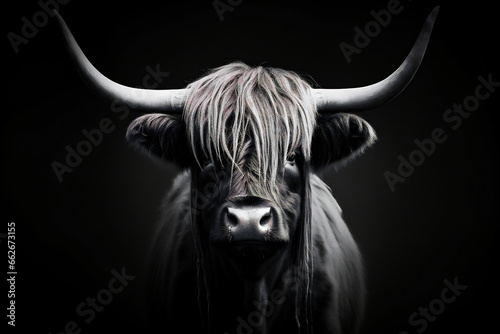 Horn animal scottish cow cattle scotland bull brown highland nature mammal hairy