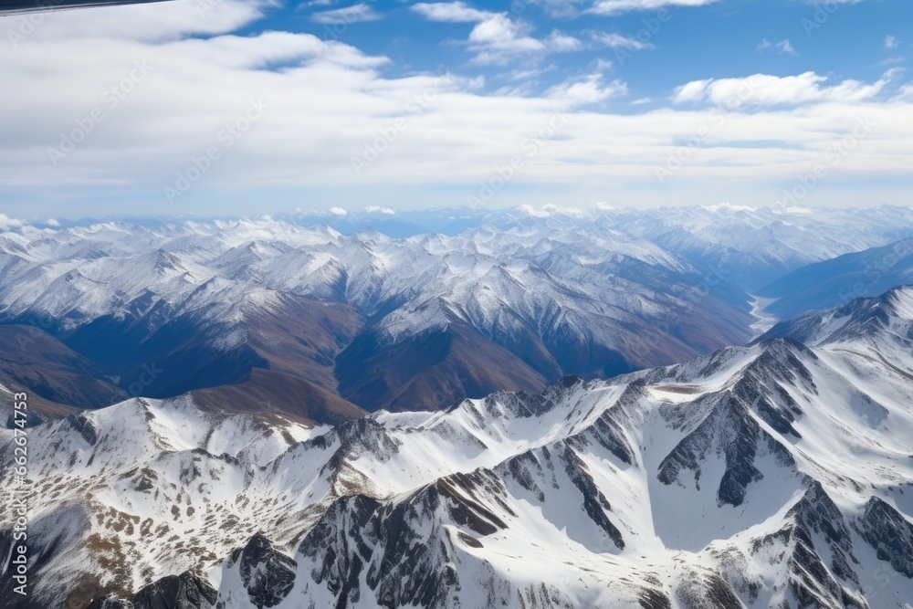 a high-altitude pass in a mountain range