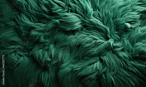 Abstract background with feather texture in green tones.