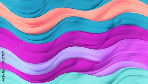 3d beach waves, watercolor waves, wavy abstract background, colorful, beach, sea, blue, red, yellow, rainbow, abstract, wallpaper, backdrop