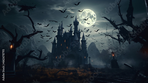 Ghostly Halloween Castle