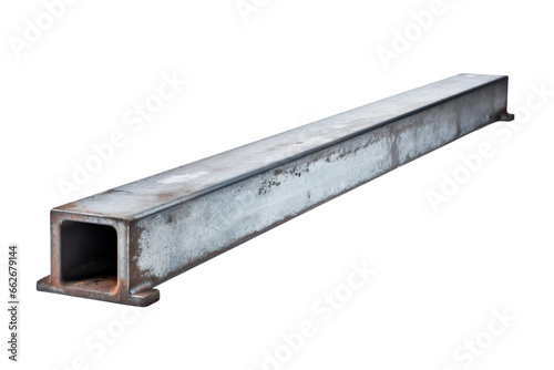 Steel Beam isolated on transparent background, Generative Ai