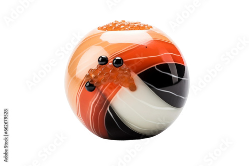 Sushi Sphere isolated on transparent background, Generative Ai