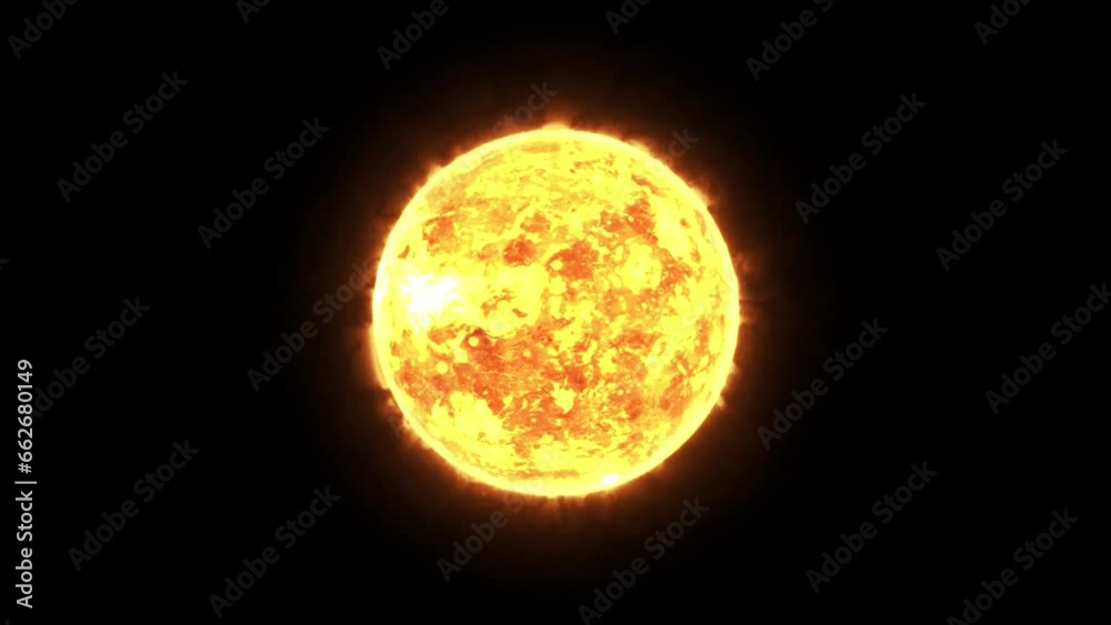 Sun light animation on the black background .sun concept . Sun light animation on the black background .sun concept .