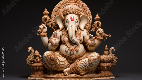 Hindu sculpture ganesha elephant