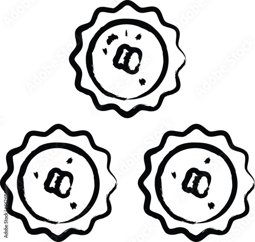 Butter tart hand drawn vector illustration