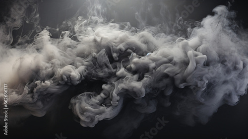 Charcoal fire smoke