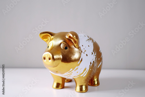 piggy bank with coin