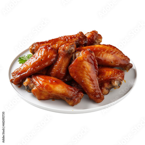 Chicken wings on a white background isolated PNG