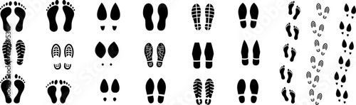 Footprint icon. Vector illustration