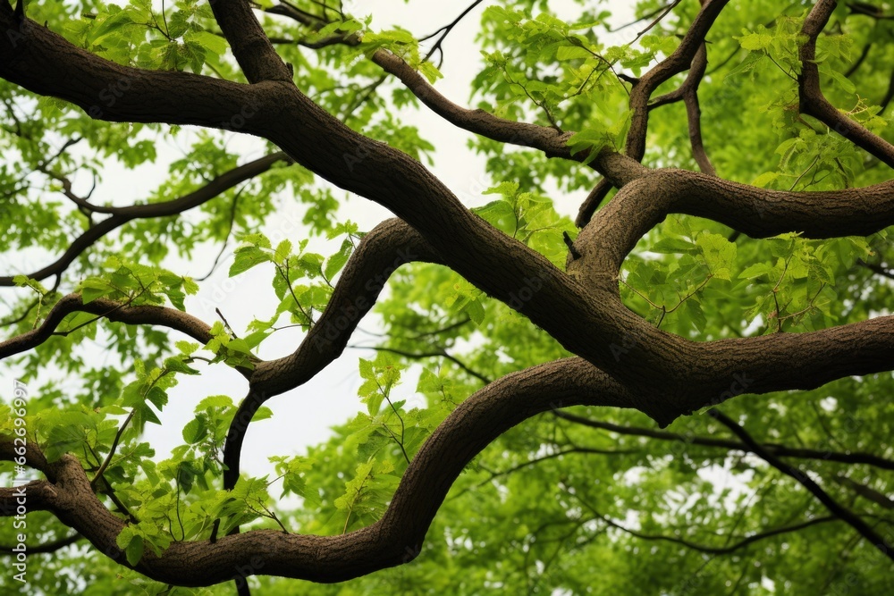 two entwined tree branches