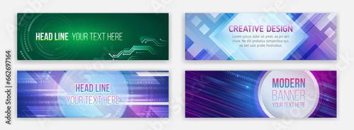 Modern banner on the theme of data protection, cyber security, science, data array. Futuristic digital communication background. Blue Technology cover.