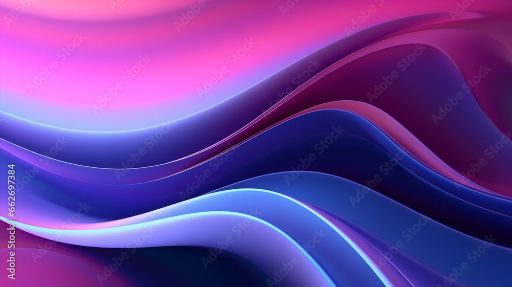 blue and pink wavy background