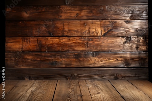 Hickory wood background with a rustic charm, Generative AI