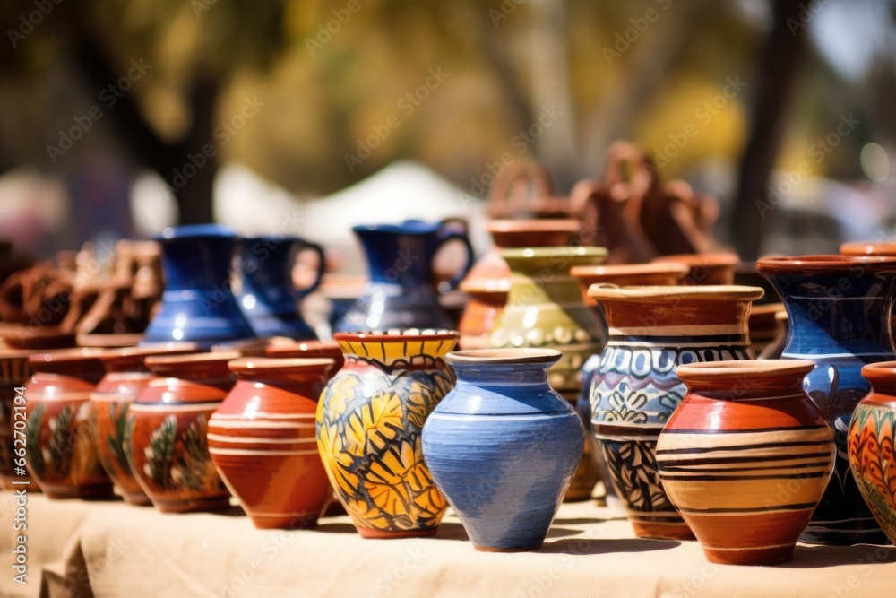 traditional greek pottery at mediterranean fair